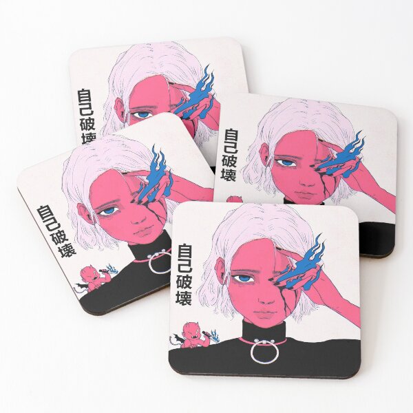 Item preview, Vaporwave Japanese Evil Girl designed and sold by OWLvision33.
