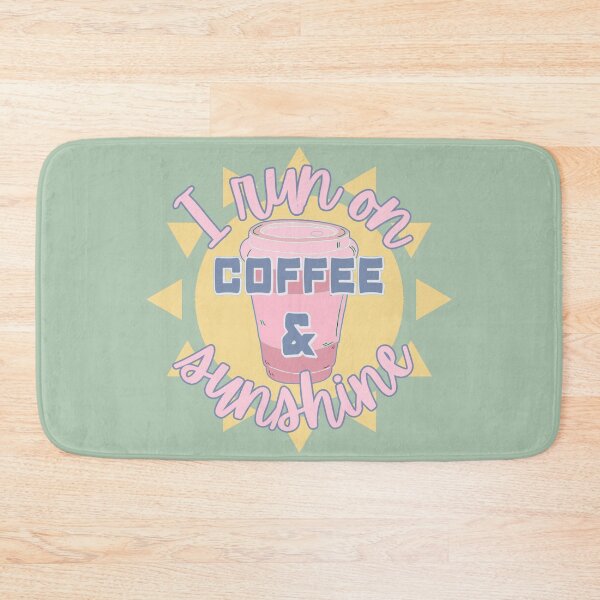 Item preview, Pastel I Run On Coffee And Sunshine Fun Slogan designed and sold by TrulyEpoque.