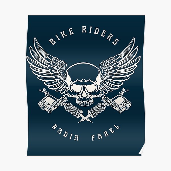"evil bike riders" Poster for Sale by LuxaDesign Redbubble