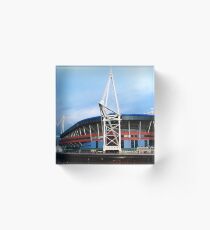 Cardiff Millenium Staduim Acrylic Block