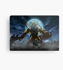 The Legend of Zelda - Breath of the Wild - Link vs Gold Lynel Metal Print