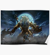 The Legend of Zelda - Breath of the Wild - Link vs Gold Lynel Poster