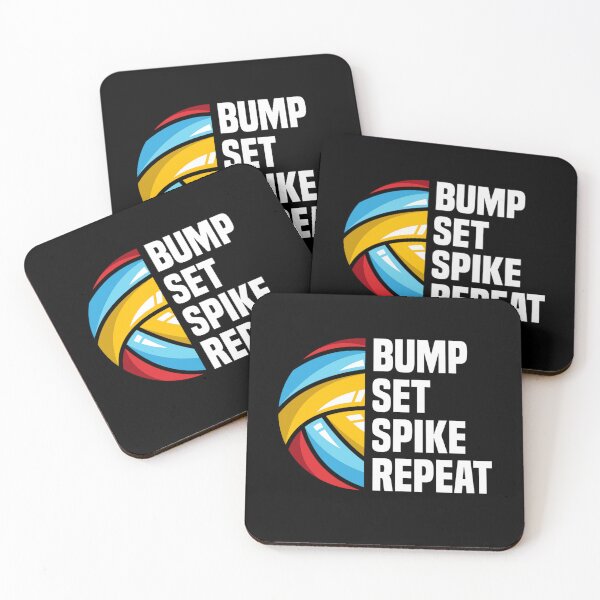 Item preview, Bump Set Spike Repeat Funny Volleyball designed and sold by adams79.