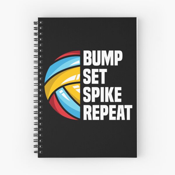 Item preview, Bump Set Spike Repeat Funny Volleyball designed and sold by adams79.