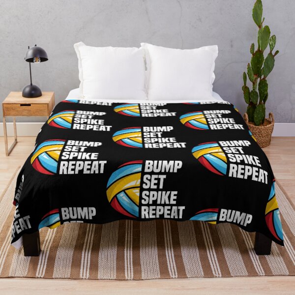 Item preview, Bump Set Spike Repeat Funny Volleyball designed and sold by adams79.