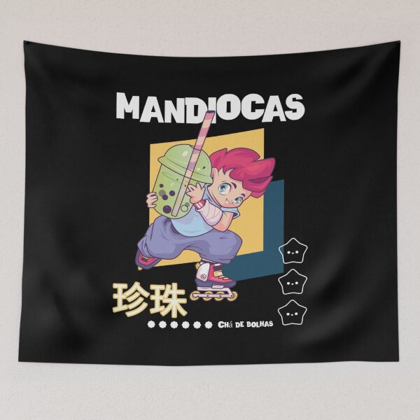 Item preview, a-cute-anime-character-holding-a-big-bubble-tea-cup   designed and sold by TheCalendark.