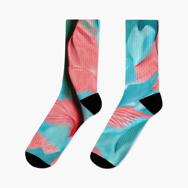 Artikelvorschau, ti leaf pink and teal 90's original art entworfen und verkauft von Surrealarts727.