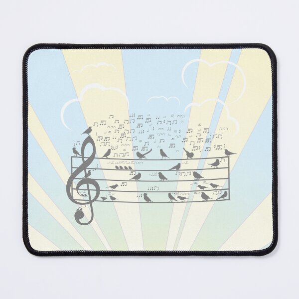 Item preview, Dawn Chorus Graphic Tee - Birds On Music Manuscript designed and sold by kernowerno.