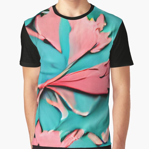 teal pink shirt