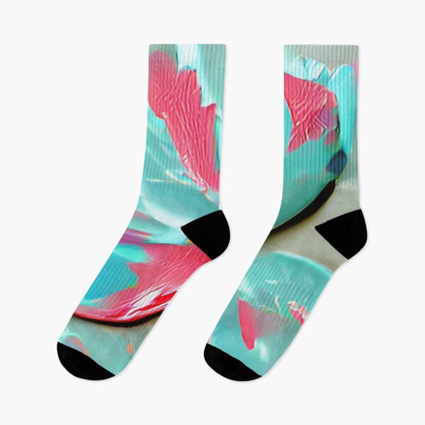 Artikelvorschau, ti leaf pink and teal 90's original art entworfen und verkauft von Surrealarts727.
