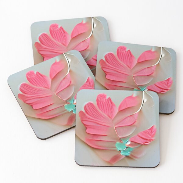 Artikelvorschau, ti leaf pink and teal 90's original art entworfen und verkauft von Surrealarts727.
