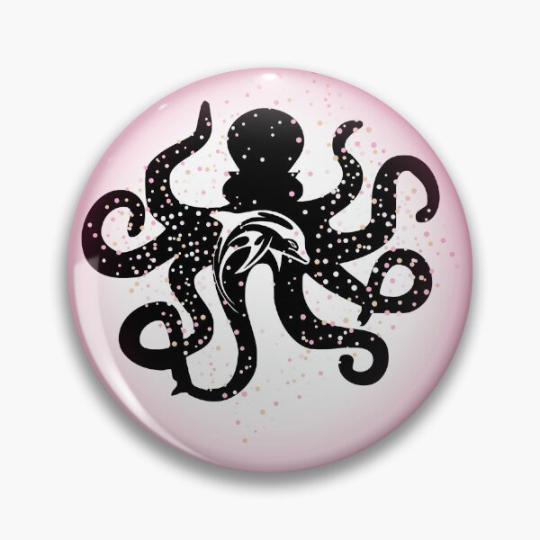 Item preview, Dolphin in a giant pacific octopus designed and sold by Fadwalana99.