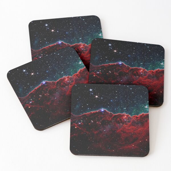 Item preview, Cosmic Cliffs of Carina Nebula Deep Red Teal designed and sold by 2sweetsDesign.
