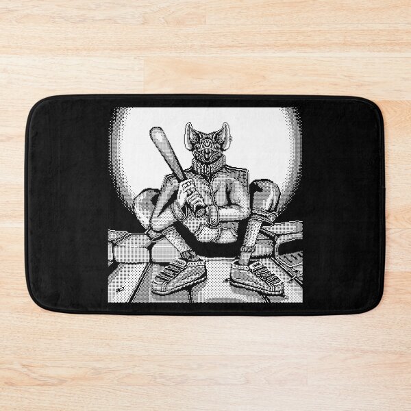 Item preview, A Bat with a Bat (bnw) designed and sold by Owl-n-bear.