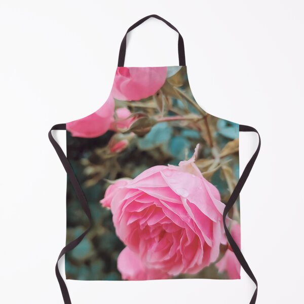 Item preview, Vintage pink wild rose with turquoise leaves designed and sold by Photostacia.