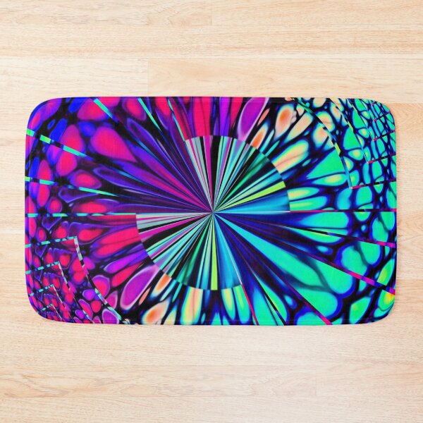 Item preview, Pulse Trippy Rainbow Neon Digital Art designed and sold by cjpours.