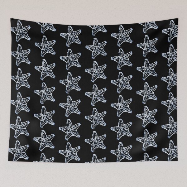 Item preview, Starfish, black and white print designed and sold by Anna Effenberger Art.