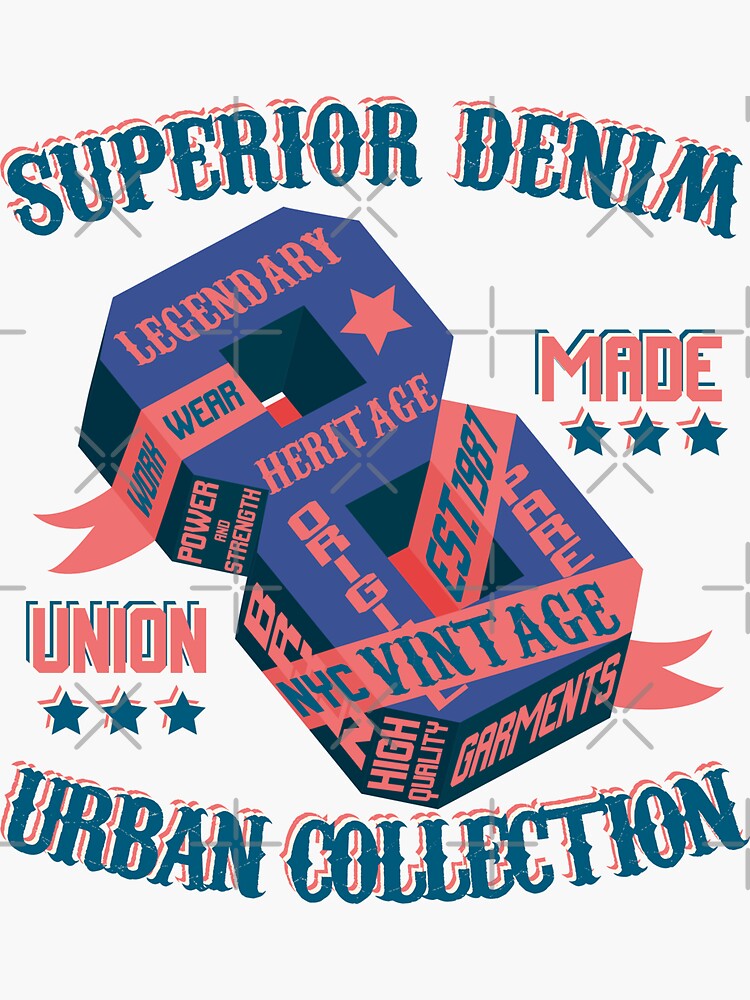 "New York Authentic Vintage Urban Collection Superior Denim Street Wear