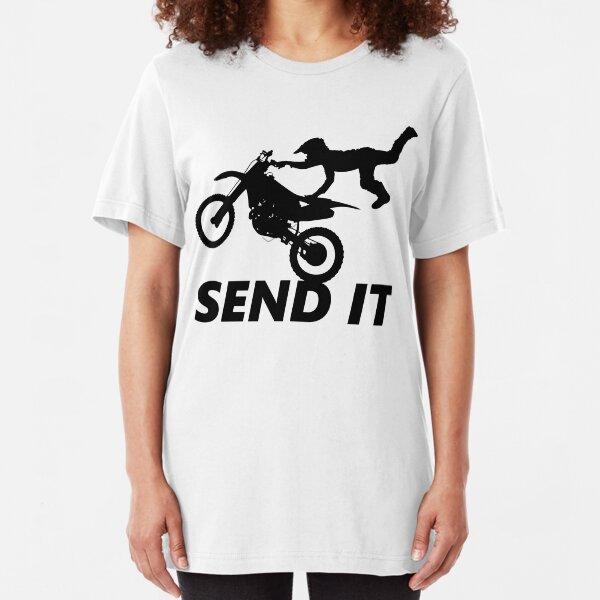 Motorcycle Send It Slim Fit T-Shirt