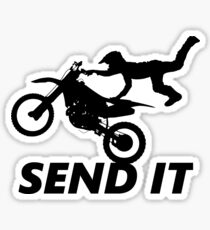 Motorcycle Send It Sticker