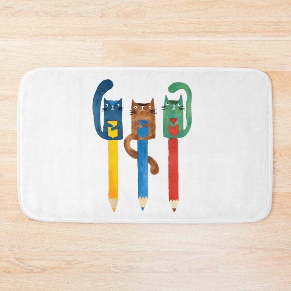 Item preview, Cat Crayons watercolour cat painting designed and sold by KatyClemmans.