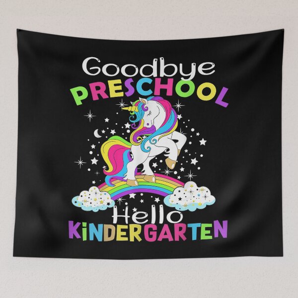 Item preview, Goodbye Preschool Graduation Hello Kindergarten Prek Unicorn designed and sold by ElizabethxJime.