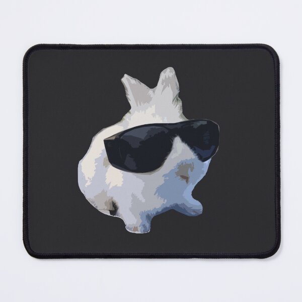 Item preview, Cool White Bunny with Sunglasses Chilling Pet designed and sold by wigobun.