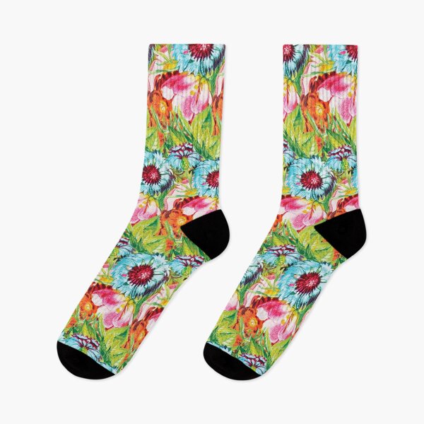 Item preview, Modern Watercolor Tropical Flowers Seamless Pattern designed and sold by BeInTouch.
