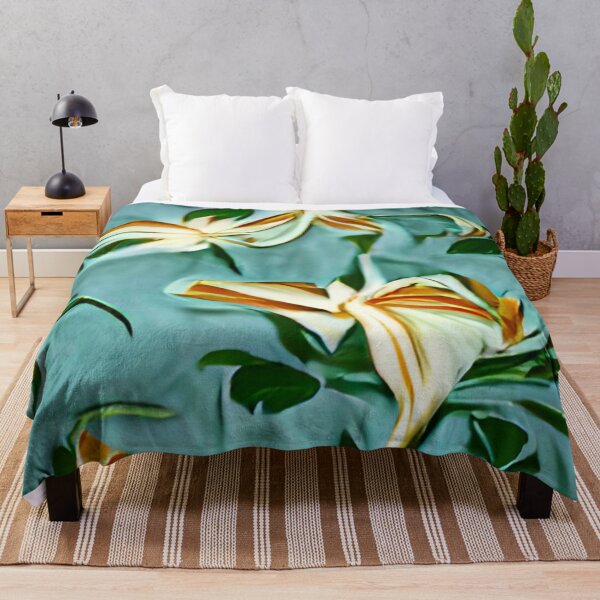 Aperçu de l'œuvre mid-century lilies floral original art créée et vendue par Surrealarts727.