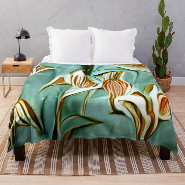 Aperçu de l'œuvre mid-century lilies floral original art créée et vendue par Surrealarts727.