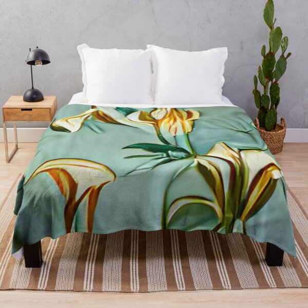 Aperçu de l'œuvre mid-century lilies floral original art créée et vendue par Surrealarts727.