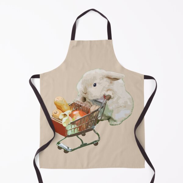 Item preview, Cute American Fuzzy Lop Loves Carrot Vegan Grocery Shopping designed and sold by wigobun.