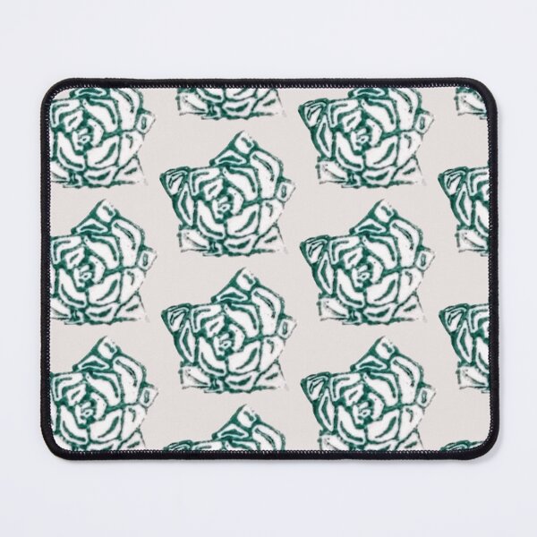 Item preview, Succulent graphic outline, green on white designed and sold by Anna Effenberger Art.