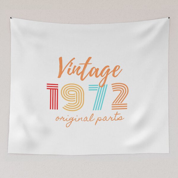 Item preview, 50th birthday shirt, vintage t-shirt, vintage 1972 shirt, 50th birthday gift for women, 50th birthday shirt men, retro shirt, vintage shirts designed and sold by ALEXOUE.