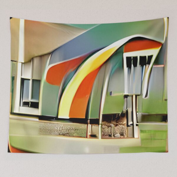 Item preview, St.Pete mid-century rainbow original art designed and sold by Surrealarts727.