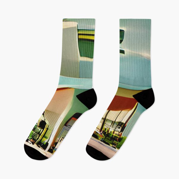 Item preview, St.Pete mid-century rainbow original art designed and sold by Surrealarts727.
