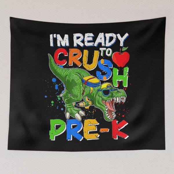 Item preview, I'm Ready To Crush Pre-K T Rex Dino Holding Pencil  designed and sold by ElizabethxJime.