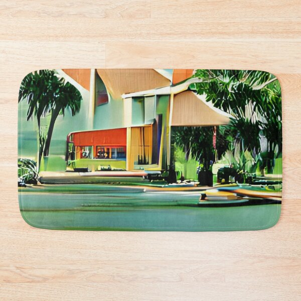 Item preview, St.Pete mid-century rainbow original art designed and sold by Surrealarts727.