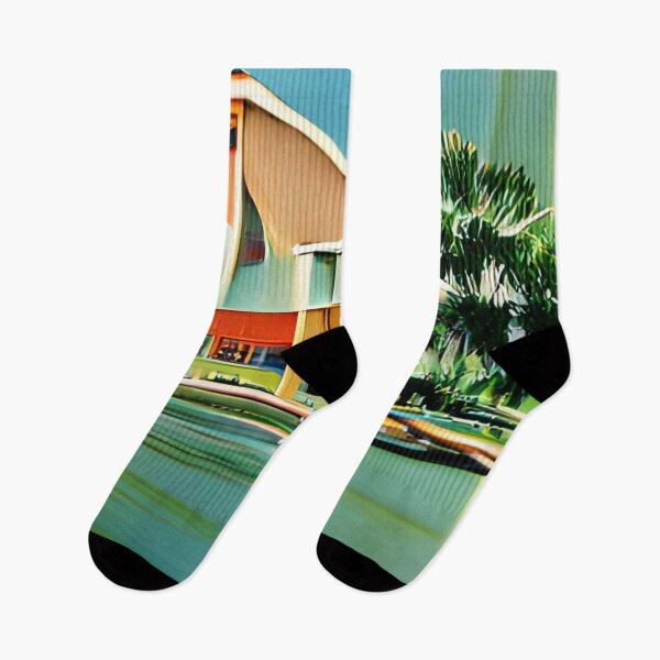 Item preview, St.Pete mid-century rainbow original art designed and sold by Surrealarts727.