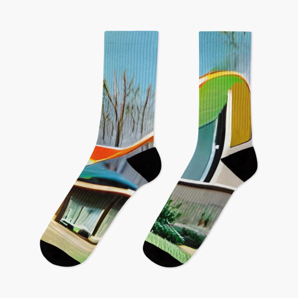 Item preview, St.Pete mid-century rainbow original art designed and sold by Surrealarts727.