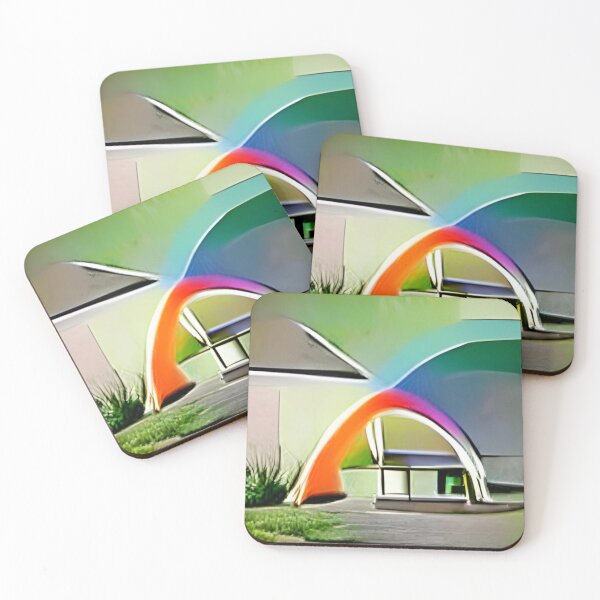 Item preview, St.Pete mid-century rainbow original art designed and sold by Surrealarts727.