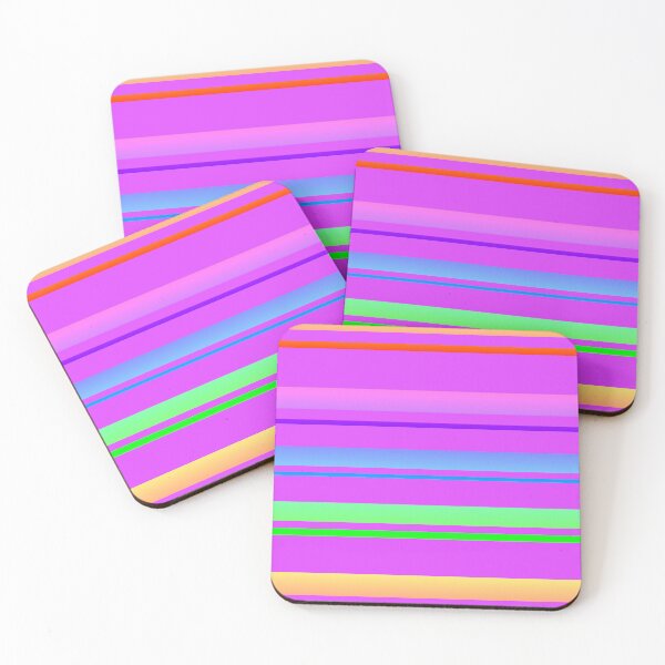 Item preview, Bright lavender striped | lilac stripes designed and sold by lausn.