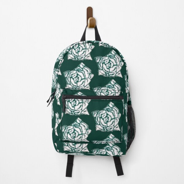 Item preview, Succulent graphic outline, green on dark green designed and sold by Anna Effenberger Art.