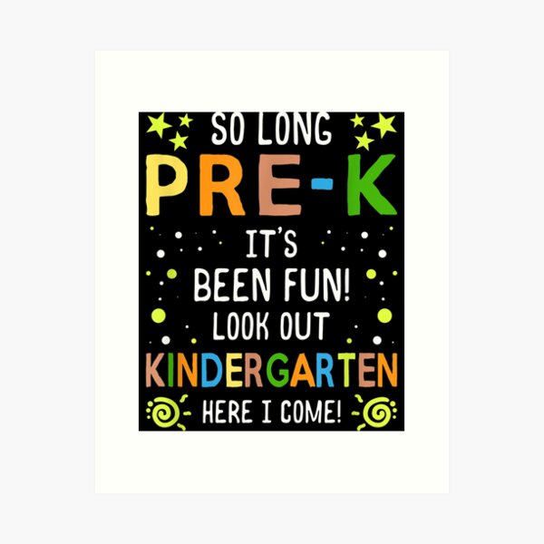 Item preview, Kids So Long Pre-K Kindergarten Here I Come Graduation designed and sold by ElizabethxJime.