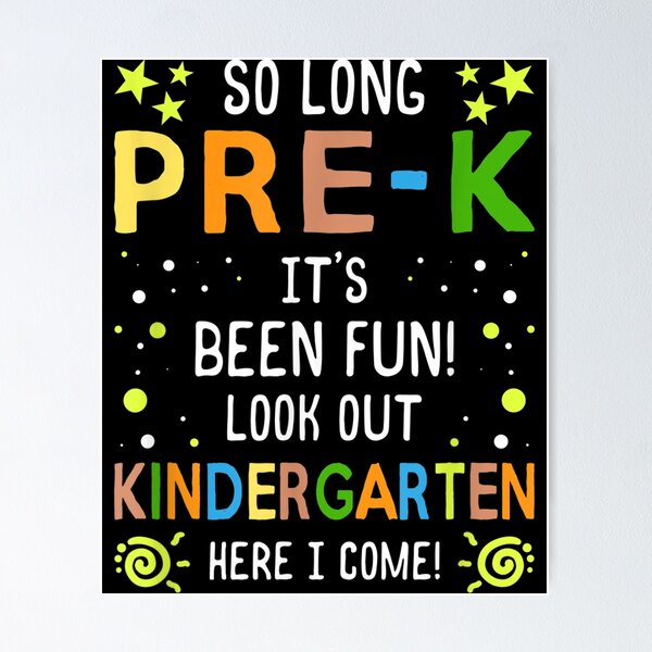 Item preview, Kids So Long Pre-K Kindergarten Here I Come Graduation designed and sold by ElizabethxJime.