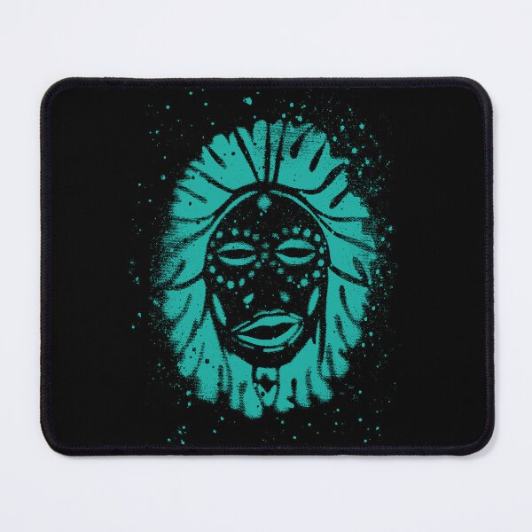 Item preview, Primal face in Teal Green designed and sold by Anomalypark.
