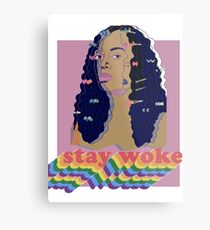 Stay Woke fan art Pride week Metal Print