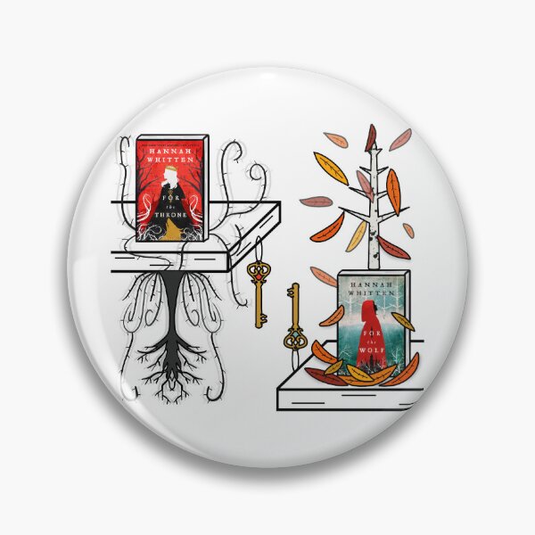 Item preview, For The Throne & For The Wolf - Hannah Whitten designed and sold by bookshelfsketch.