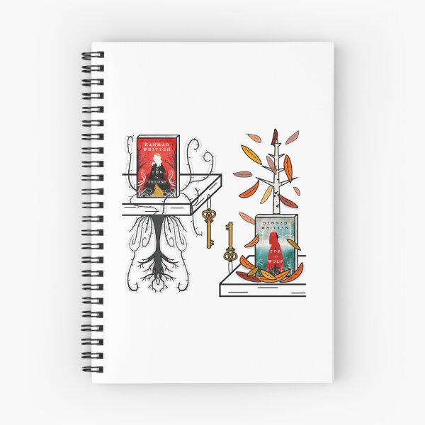 Item preview, For The Throne & For The Wolf - Hannah Whitten designed and sold by bookshelfsketch.