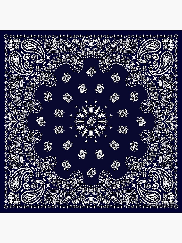 "Bandana - Navy Blue - " Poster for Sale by rosemaryalbo | Redbubble